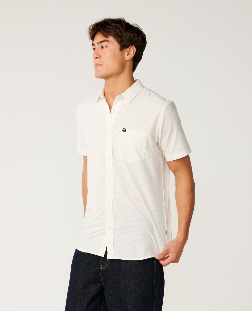 CLASSIC SURF TECH S/S SHIRT - Rip Curl052MSH-BONE-S