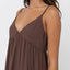 Classic Tiered Midi Dress - RhythmCLA24W - DR04 - CHOCOLATE - 10