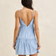 CLASSIC TIERED MINI DRESS - RhythmCLA24W-DR03-STEEL BLUE-6