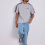 CLINT PANEL BOX FIT TEE -WNDRRW26IA002GMN-GREY MARLE/NAVY-S