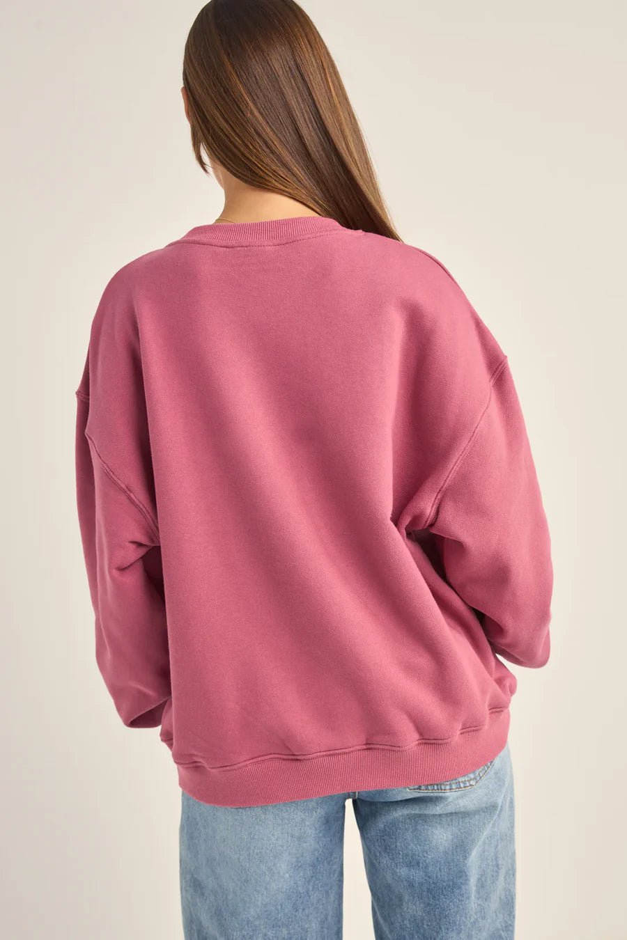 College Crew Neck Fleece - Rhythm0122W-FL02-GRY-GREY MARLE-14