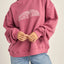 College Crew Neck Fleece - Rhythm0125W-FL01-BERRY-8