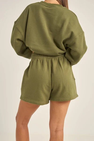 College Fleece Short - Rhythm0125W - FL03 - OLIVE - 6