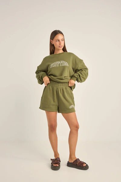 College Fleece Short - Rhythm0125W - FL03 - OLIVE - 6