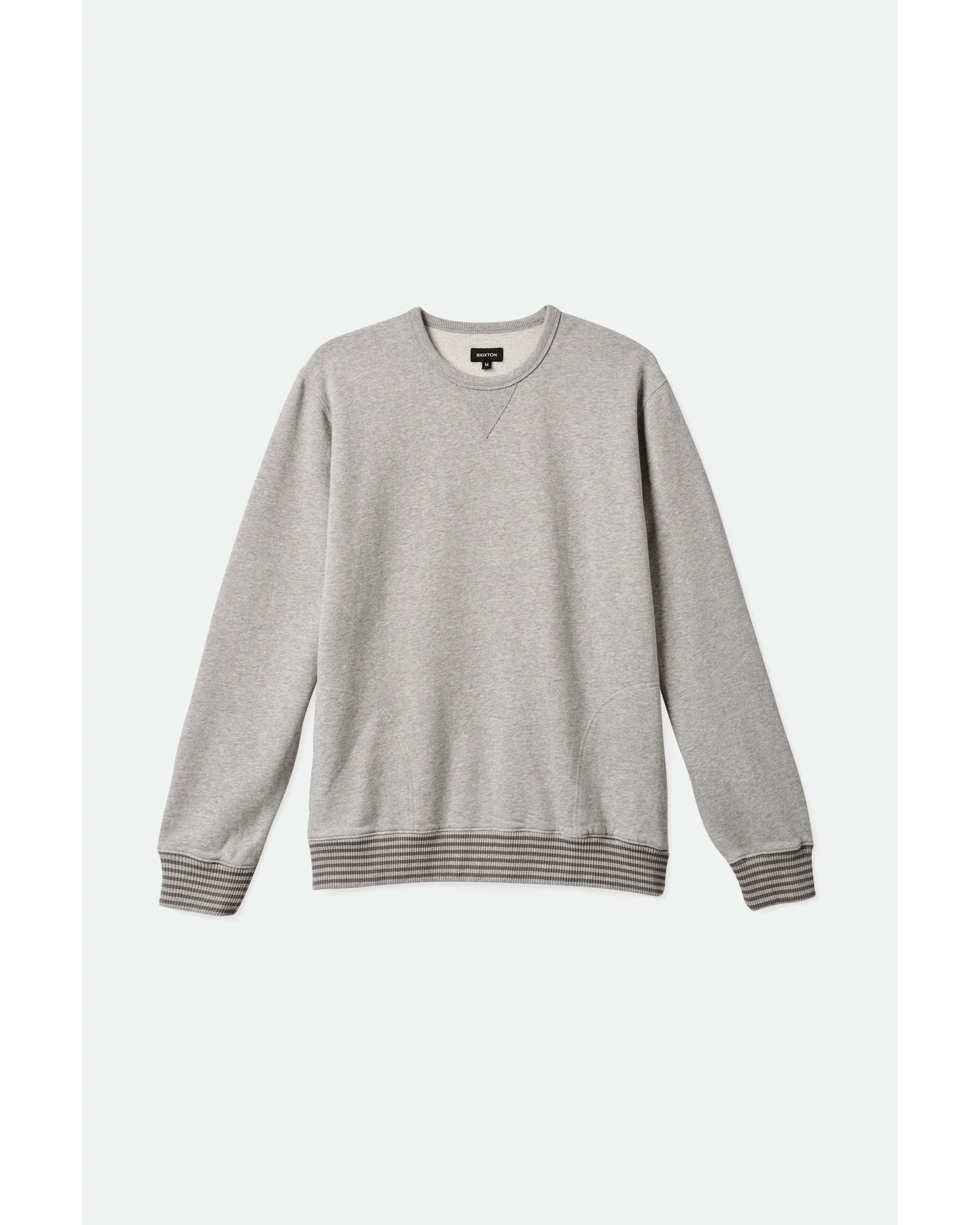 Collegiate Pocket Crew - Brixton22295 - HTGPW - Heather Grey/Pebble Worn Wash - L