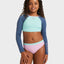 COLORBLOCK CROP TOP LYCRA SET - RoxyERGWR03475 - VINTAGE INDIGO - 8/S