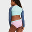 COLORBLOCK CROP TOP LYCRA SET - RoxyERGWR03475 - VINTAGE INDIGO - 8/S