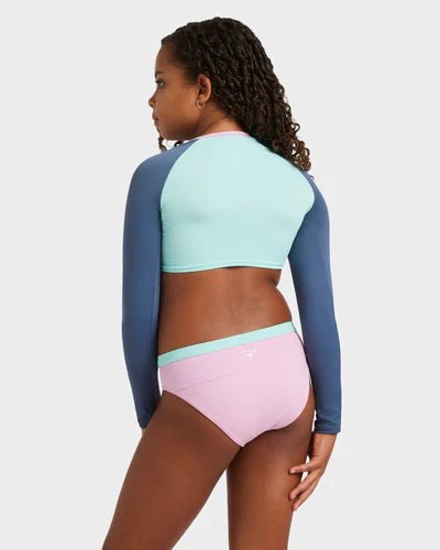 COLORBLOCK CROP TOP LYCRA SET - RoxyERGWR03475 - VINTAGE INDIGO - 8/S
