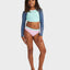 COLORBLOCK CROP TOP LYCRA SET - RoxyERGWR03475 - VINTAGE INDIGO - 8/S