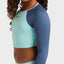 COLORBLOCK CROP TOP LYCRA SET - RoxyERGWR03475 - VINTAGE INDIGO - 8/S