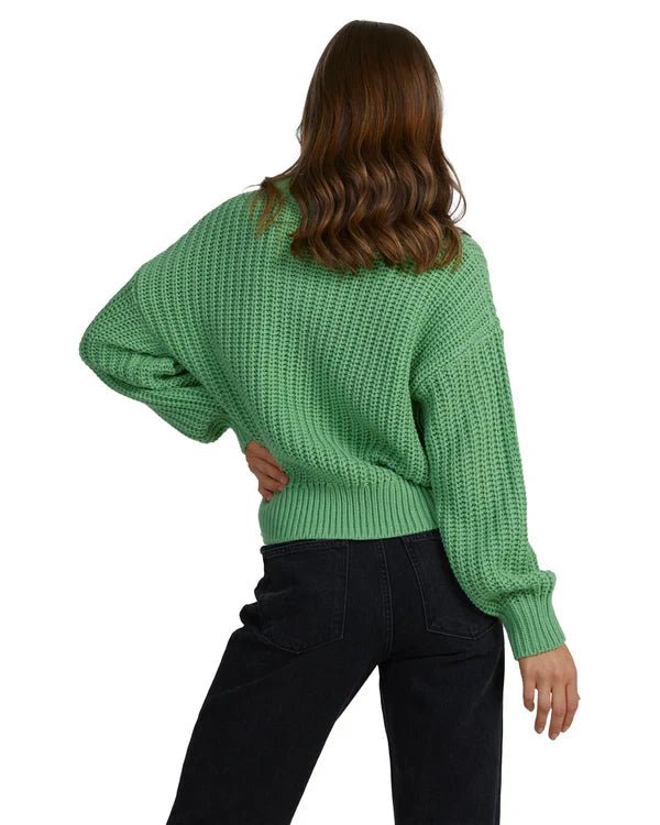 Coming Home Sweater - RoxyURJSW03041 - GLD0 - Oil Green - L