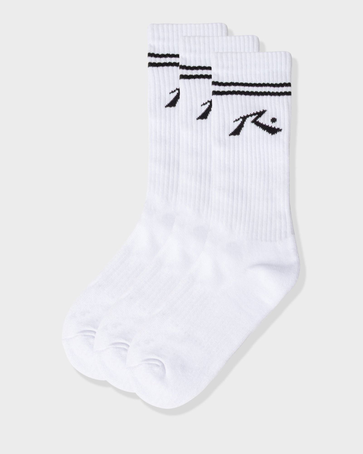 COMP MID CALF 3-SOCK PACK -RustySXM0230-WHITE-OSFM
