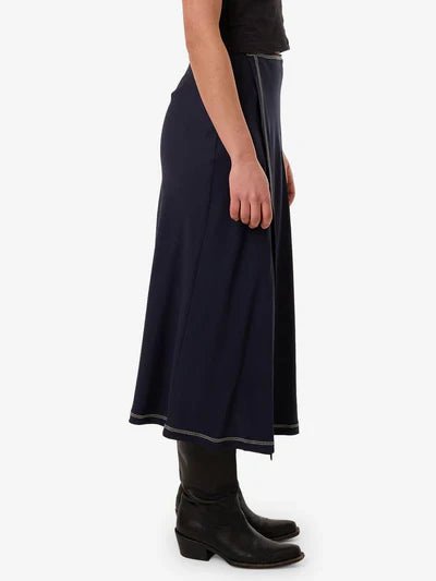 Contour Midi Skirt - ThrillsWTA25 - 303E - Peacoat - 10