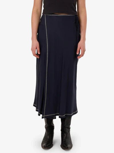 Contour Midi Skirt - ThrillsWTA25 - 303E - Peacoat - 10