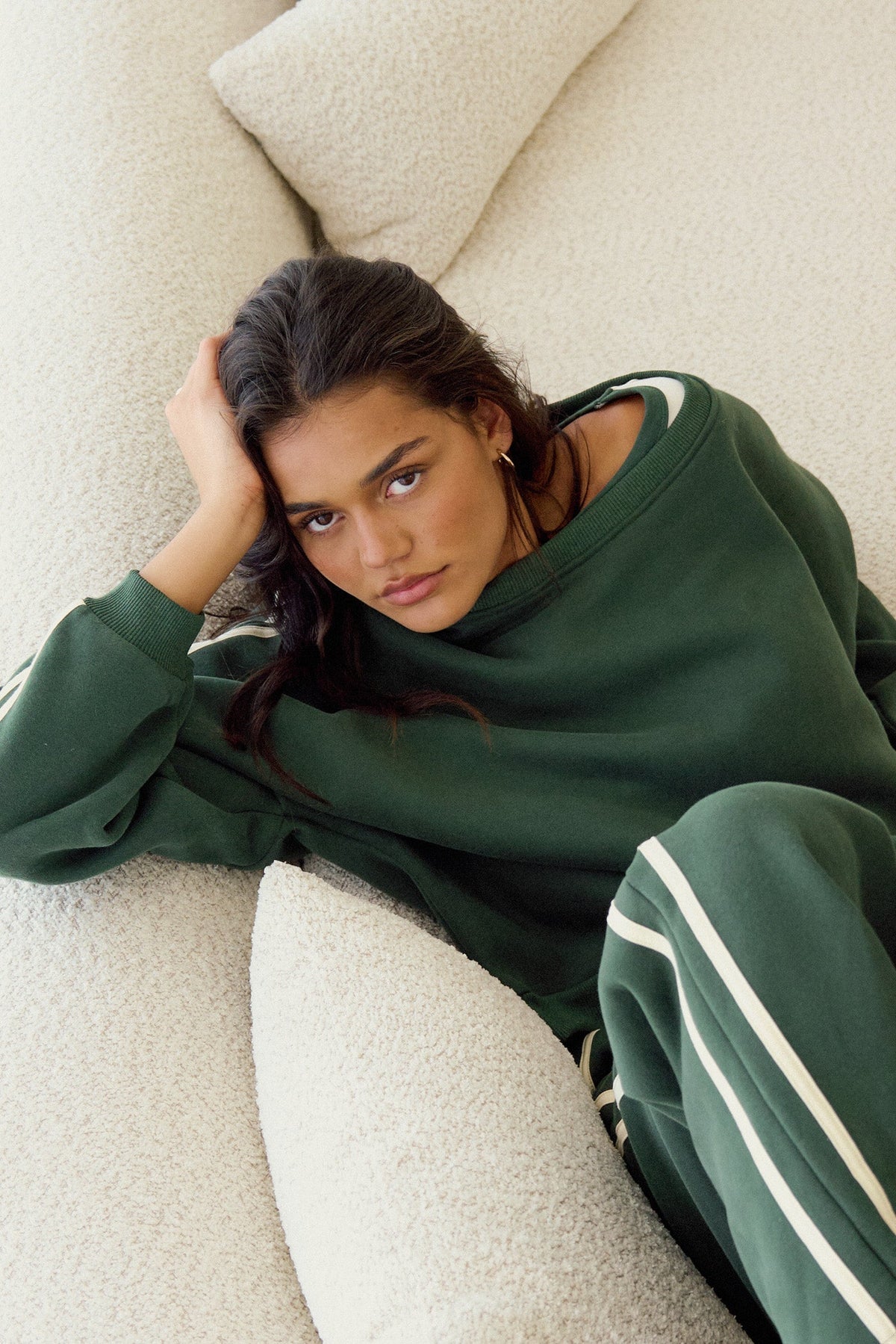 CONTRAST SWEATSHIRT - RhythmCD25W-FL16-HUNTER-6
