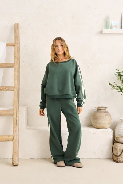 CONTRAST SWEATSHIRT - RhythmCD25W-FL16-HUNTER-6
