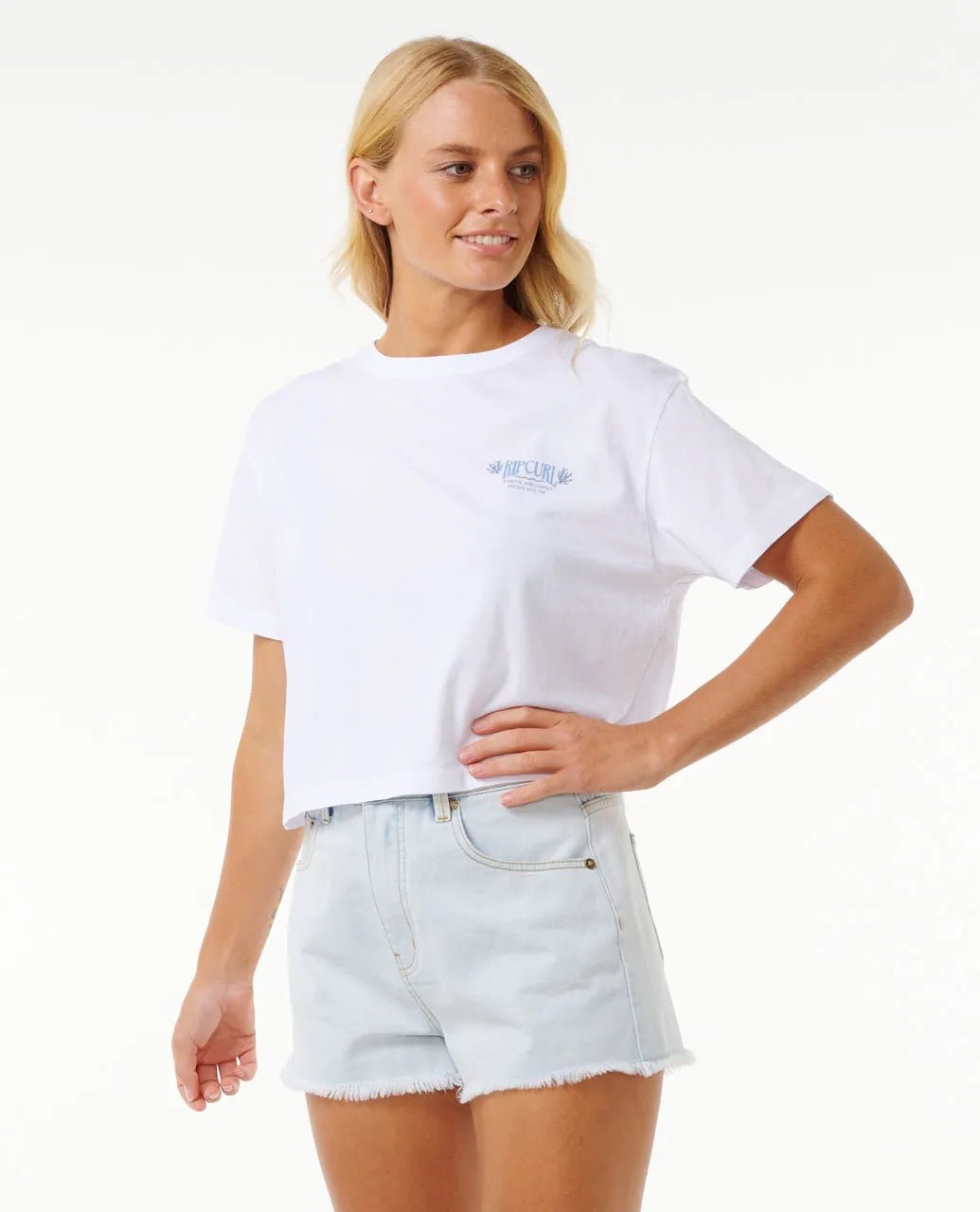 Coral Sands Crop Tee - Rip Curl0D0WTE - 1000 - White - 2XS