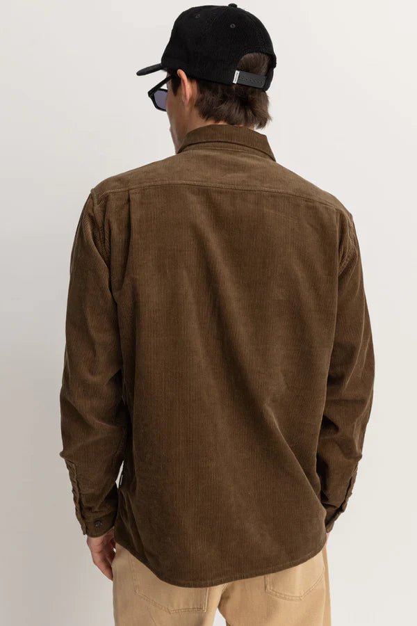 Corduroy LS Shirt - Rhythm0424 - PA03 - BAK - Bark - 2XL