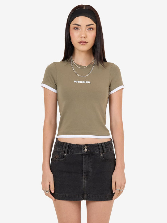 Core Slim Fit Contrasts Tee