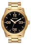 Corporal SS Watch - Nixon3608700746807 - All Gold - Black