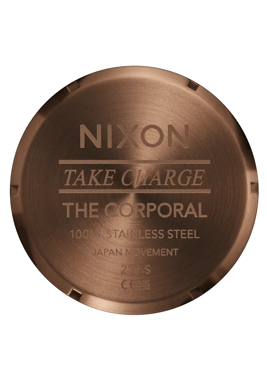 Corporal Stainless Steel -NixonA346-5253-Chocolate / Dark Roast-OSFM