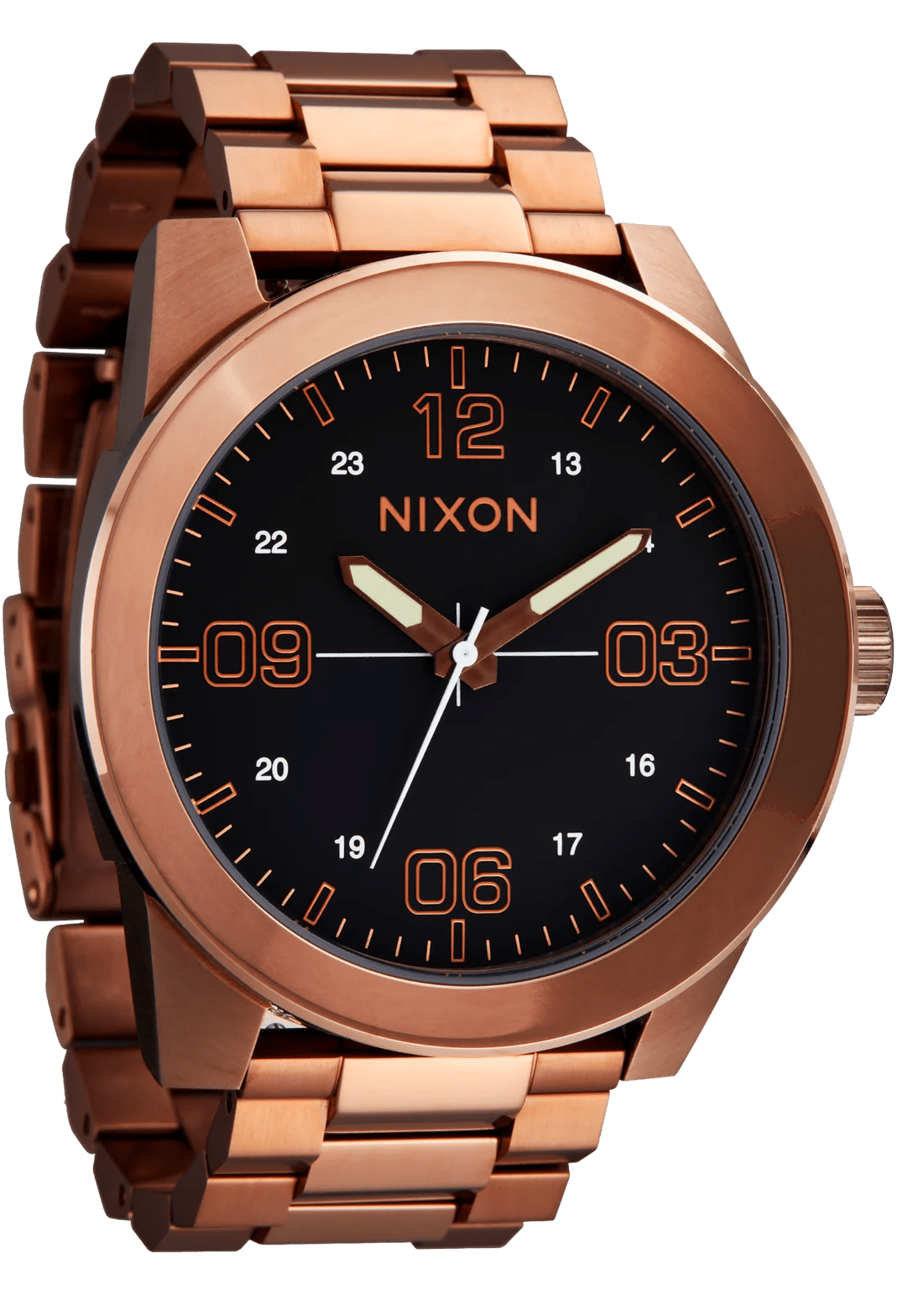 Corporal Stainless Steel -NixonA346-5253-Chocolate / Dark Roast-OSFM