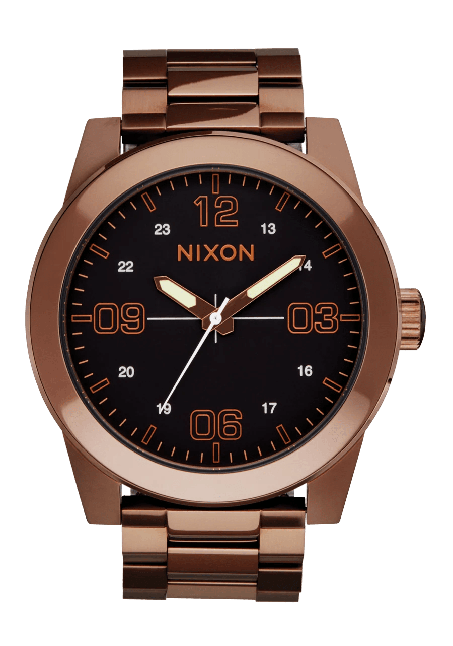 Corporal Stainless Steel -NixonA346-5253-Chocolate / Dark Roast-OSFM