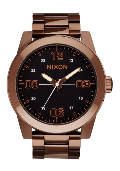 Corporal Stainless Steel -NixonA346-5253-Chocolate / Dark Roast-OSFM