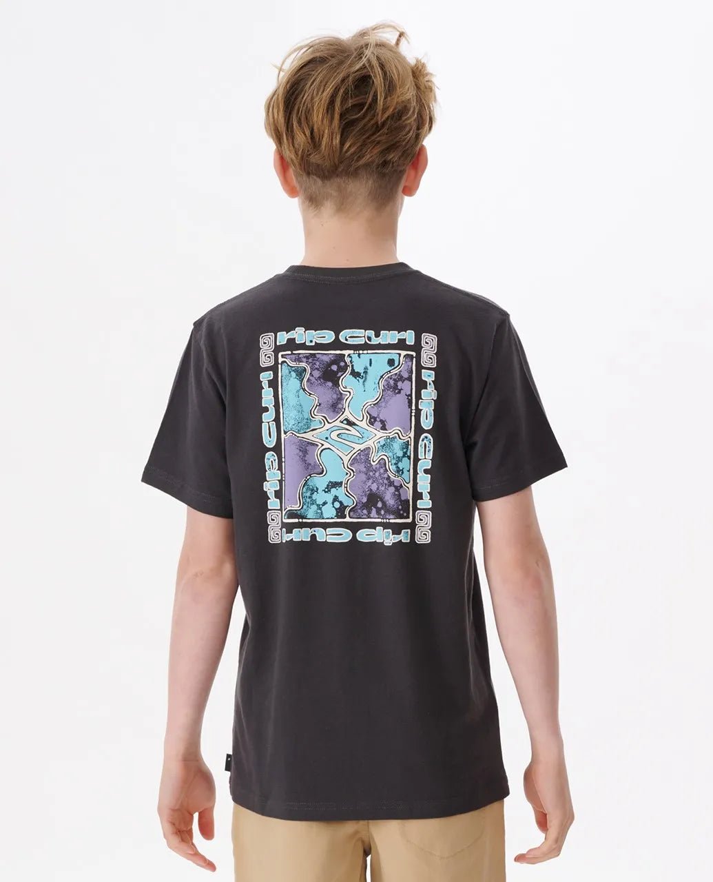 COSMIC TIDES SPIRAL TEE - BOY - Rip Curl008BTE - AQUA - 10