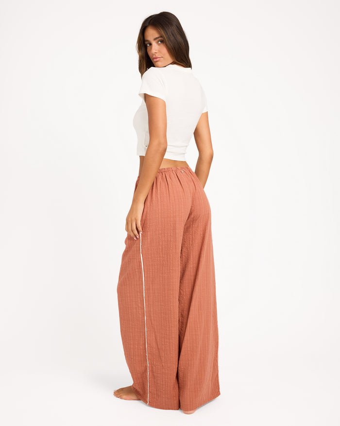COSTA CHECK PANT -RoxyURJNP03088-CHUTNEY-XS