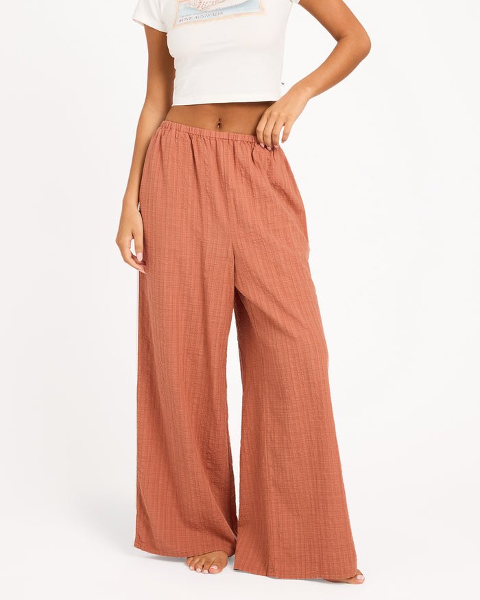 COSTA CHECK PANT -RoxyURJNP03088-CHUTNEY-XS