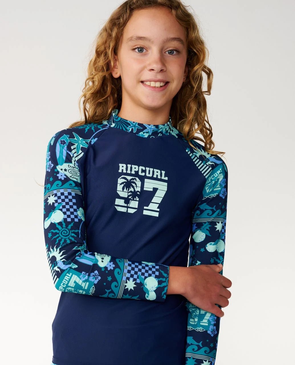 COSTA DEL SOL LS RASH VEST -Rip Curl14TGRV-OCEAN-8