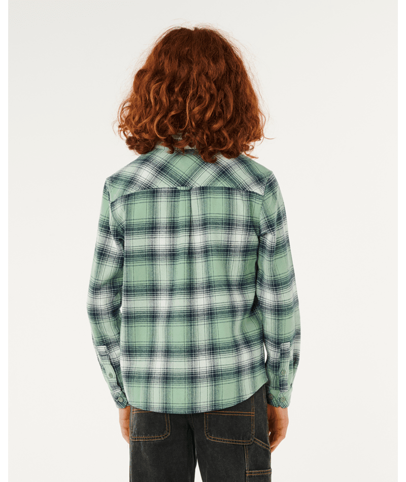 COUNT FLANNEL SHIRT - BOY - Rip Curl005BSH-ALOE-8