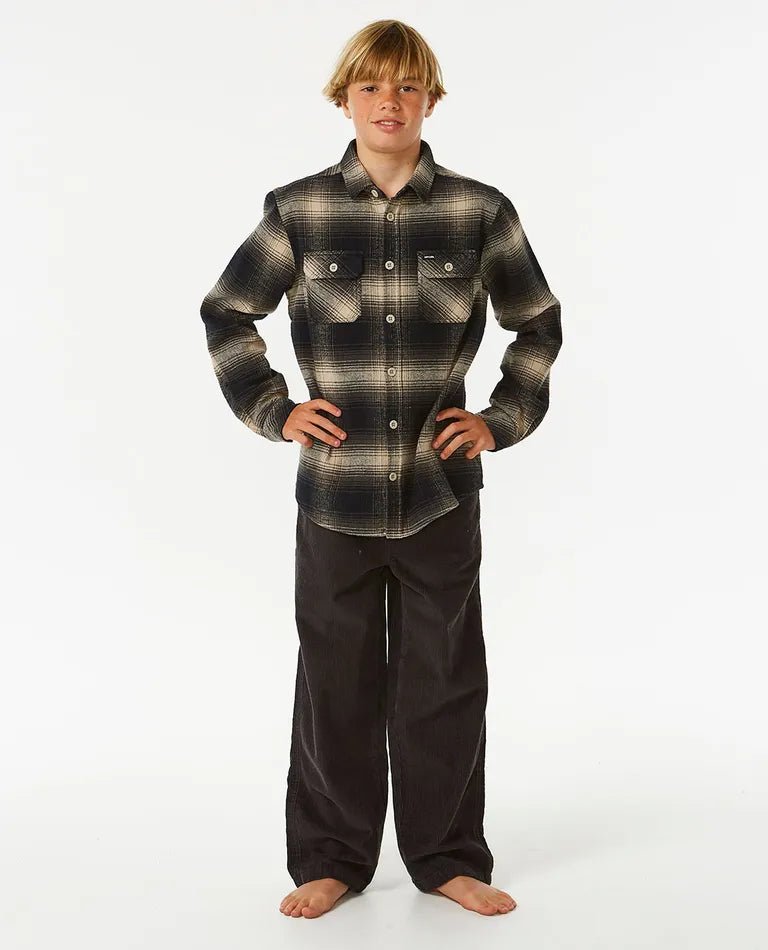 Count Flannel Shirt Boy - Rip Curl005BSH - 5067 - Taupe - 10