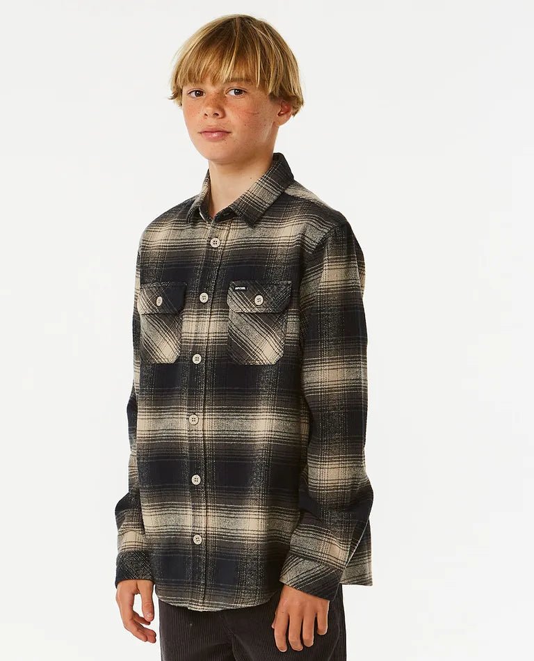 Count Flannel Shirt Boy - Rip Curl005BSH - 5067 - Taupe - 10