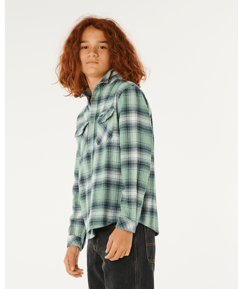 COUNT FLANNEL SHIRT - BOY - Rip Curl005BSH-ALOE-8