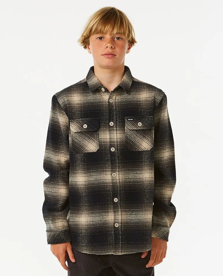 Count Flannel Shirt Boy - Rip Curl005BSH - 5067 - Taupe - 10