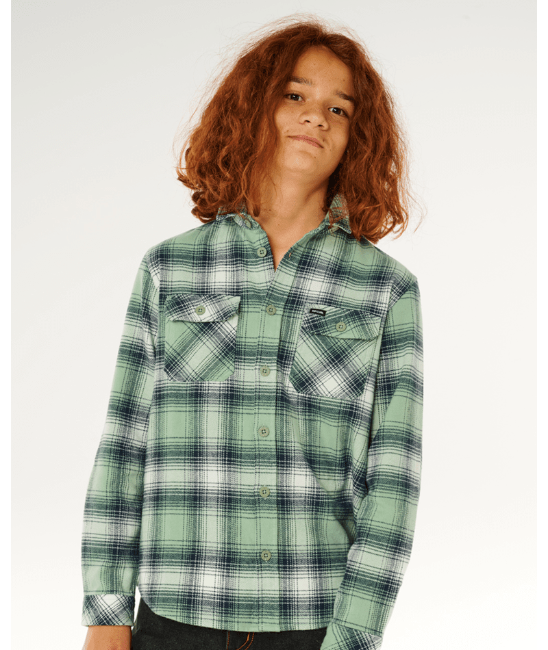 COUNT FLANNEL SHIRT - BOY - Rip Curl005BSH-ALOE-8