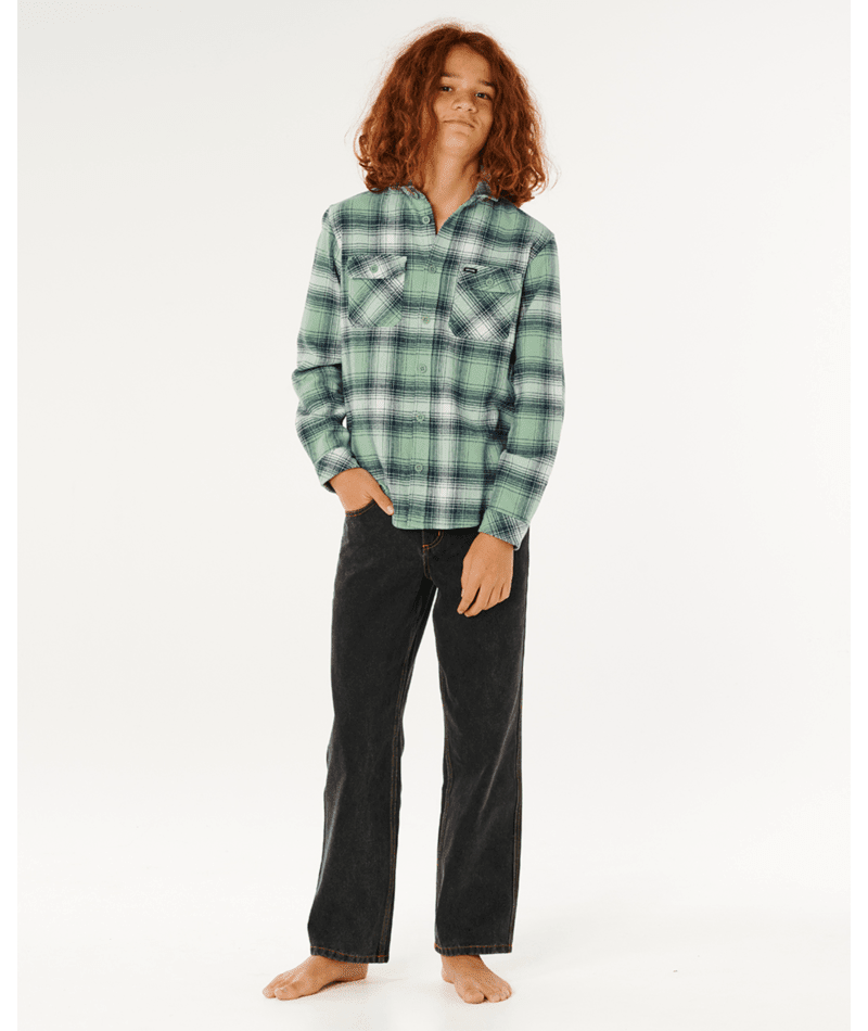 COUNT FLANNEL SHIRT - BOY - Rip Curl005BSH-ALOE-8