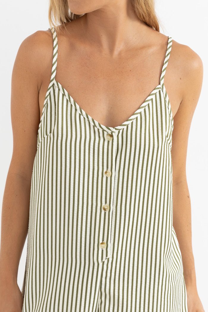 COVE STRIPE ADJUSTABLE ROMPER - Rhythm1025W-JS03-ALO-ALOE-6