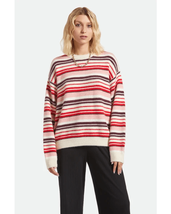 COZY CREW SWEATER - Brixton22858-MULTI STRIPE-XS