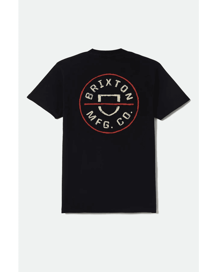 CREST II S/S STND TEE -Brixton17569-WHITE/SAGE/COPPER-S