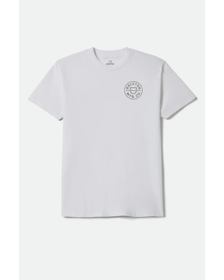 CREST II S/S STND TEE -Brixton17569-WHITE/SAGE/COPPER-S