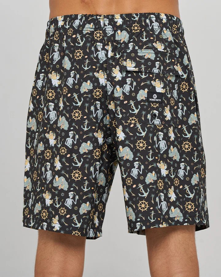 CROC CAPTAIN | 18" SWIM VOLLEY SHORT - The Mad HueysH125M04006-VINTAGE BLACK-28