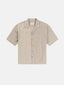 CROSS CHECK RELAXED SS SHIRT - RhythmCD24M-WT01-NATURAL MIXED CHECK-S
