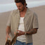CROSS CHECK RELAXED SS SHIRT - RhythmCD24M-WT01-NATURAL MIXED CHECK-S