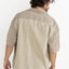 CROSS CHECK RELAXED SS SHIRT - RhythmCD24M-WT01-NATURAL MIXED CHECK-S