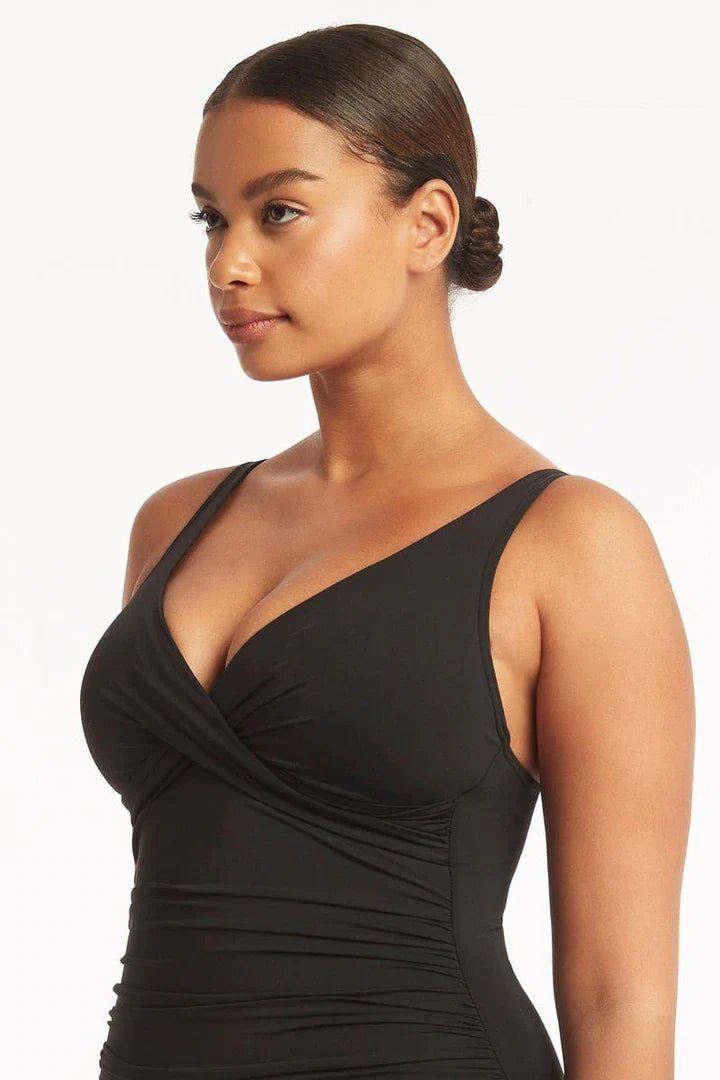 Cross Front Multifit One Piece - Sea LevelSL1205ECOBLK - Black - 10