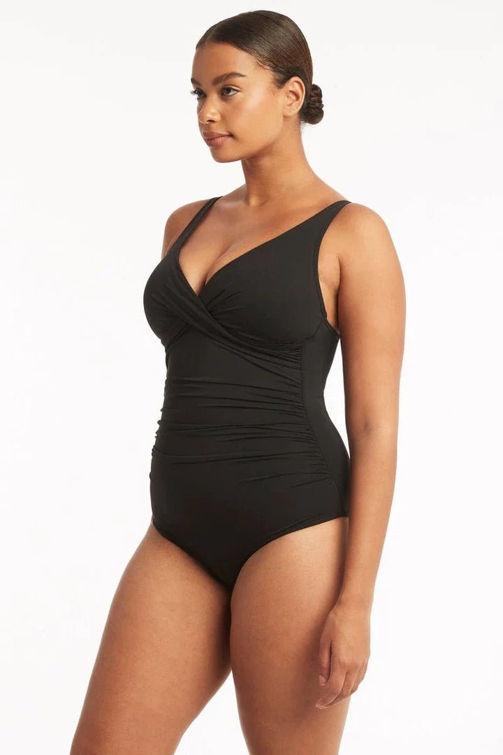 Cross Front Multifit One Piece - Sea LevelSL1205ECOBLK - Black - 10