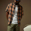Cru Linen Blend - Brixton01420 - BLKRO - Black/Rust Orange - L